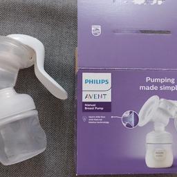 Philips Avent Handmilchpumpe - einfaches Abpumpen, mit Natural-Motion Technologie, BPA-frei Transparent

Wurde wenige Male benutzt und danach sterilisiert.!!!
Original Verpackung und Gebrauchsanweisung vorhanden