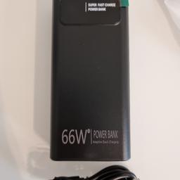 Fast Charging Portable Charger, Power Bank, Travel Battery Charger, External Battery Pack

Voltage

5 Volts

【66W output description】The 66W output is the total output of all charging ports, any individual charging port cannot reach 66W output. Support USB-C PD20W charging and 22.5W charging. This power bank does not support charging laptops.

【High-Speed Charging & 20000mAh High Capacity】This 20000mAh portable charger supports multiple fast charging protocols, and is compatible with PD 20W fast charging. Great for charging smartphones, iPads, portable fans, earphones, AirPods, sports bracelets, smart watches, powerful capacity can charge your iPhone series 5-7 times, charge Samsung 4-6 times, charge Ipad Table 3-4 times and most mobile phones 3-5 times. Enough capacity for daily use, travelling etc.

【2 Inputs & 2 Outputs】The portable power bank is equipped with three charging ports, including a USB C PD port and two USB ports. Equipped with two inputs, including a Micro US