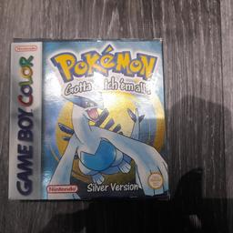Hold this in very High regards not wanting to let go but tuff times ahead, Nearly mint condition. All the booklets game cateridge that came with original box. I'm assuming the battery will need replaced if looking to playthrough saved games. message me if interested as one of my fondest memories grown up playing pokemon silver..