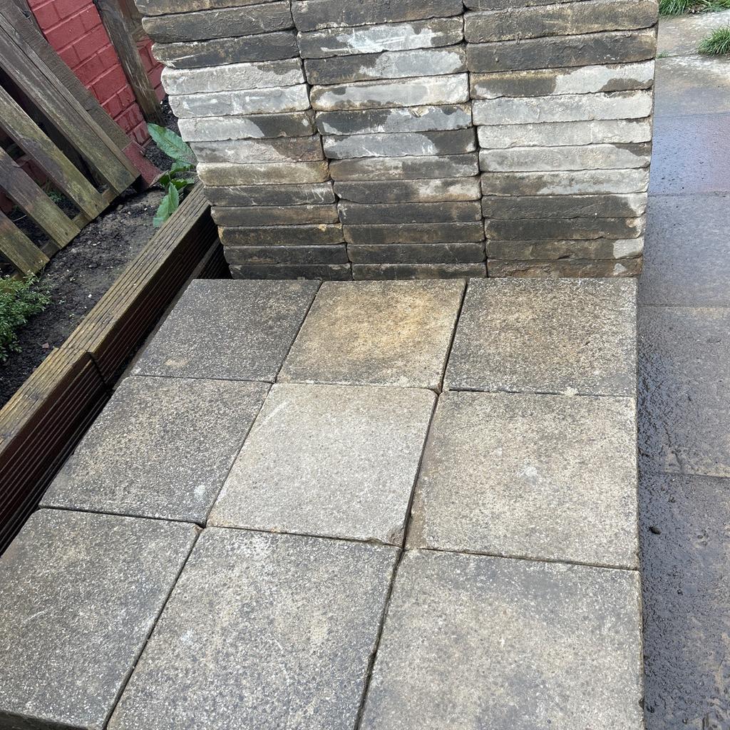 Reclaimed heavy duty Marshall Saxon buff concrete 400mm x 400mm x 65mm thick paving flags.
All flags have defects in the form of chips some worse than others, so not perfect, as shown in the photos.
Weight per flag 25kg
9 x flags gives 1.2 metre square coverage
£3 per flag collected
Delivery available at buyers expense