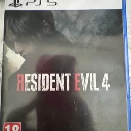 Resident evil 4remake ps5 like new only played once