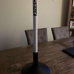 Forza slalom mini poles 1.5 ft x 34 mm in white with rubber bases. Perfect for speed & agility training and drills. Brand new in box