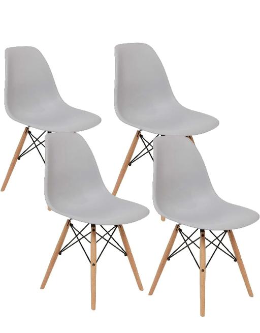 Buy & Sell West Midlands Birmingham - Photos for Set of 4 Plastic Chair with Wooden legs Loung