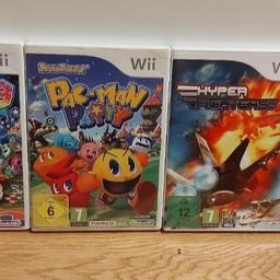 3 Wii Spiele:

€10 Pac Man
€28 Mario Party 9
€10 Hyper Fighters

Alle zusammen für 40€

Privatverkauf