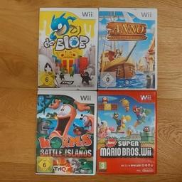 4 Nintendo Wii Spiele
haben Gebrauchsspuren (Kratzer) - funktionieren aber einwandfrei

Fixpreis für alle zusammen €15€