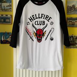 Small Netflix hellfire club top 
Like new 
Can post or can be posted