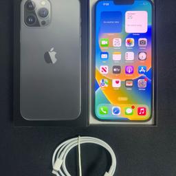 IPHONE 13 PRO MAX / 128GB - Good condition - 100% Working

Charge Lead £5 extra

Unlocked to any sim ✔️
No Offers-Cheapest Price On Facebook ✔️
ICloud removed, Ready for new user✔️
Everything works, No issues. ✔️
Comes with iPhone & brand new cable ✔️
Can be checked before buying ✔️
Collection from Greater Manchester, Bury 📍