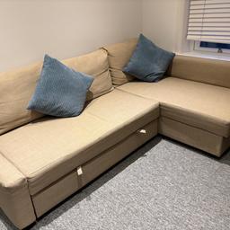 Corner sofa-bed with storage. It is almost new. It can be disassembled for easy transport.