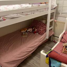 

 BUNK BED  £90




Argos bunk bed has few scratches through wear and tear 2 years old bunk bed  90 with mattresses ikea extendable bed x2 for sake at 50 each with brand new extendable mattresses never used