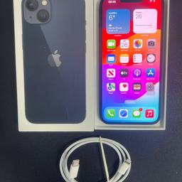 IPHONE 13 / 128GB - Good condition - 100% Working

Charge Lead £5 extra

Unlocked to any sim ✔️
No Offers-Cheapest Price On Facebook ✔️
ICloud removed, Ready for new user✔️
Everything works, No issues. ✔️
Comes with iPhone & brand new cable ✔️
Can be checked before buying ✔️
Collection from Greater Manchester, Bury 📍