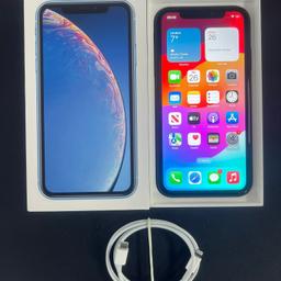 IPHONE XR 64GB- Good condition - 100% Working

Charge Lead £5 extra

Unlocked to any sim ✔️
No Offers-Cheapest Price On Facebook ✔️
ICloud removed, Ready for new user✔️
Everything works, No issues. ✔️
Comes with iPhone & brand new cable ✔️
Can be checked before buying ✔️
Collection from Greater Manchester, Bury 📍