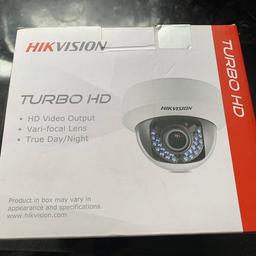 Indoor wired hd dome camera.
See photos for additional information 
Brand new in box with fixings and paperwork.
I have more available if needed.
Cash on collection  from B37 Chelmsley Wood