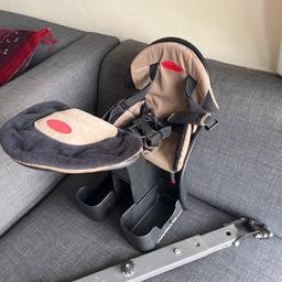 Comes with its own bar so fits to ladies and men's bikes
5 Point safety strap and enclosed movable footrests for child safety
Recommended for ages from 1-4 years

collection from sudbury town, London