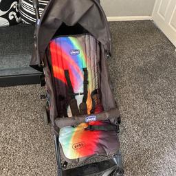 Black chicco stroller pushchair good condition 
Selling because out grown a good chair