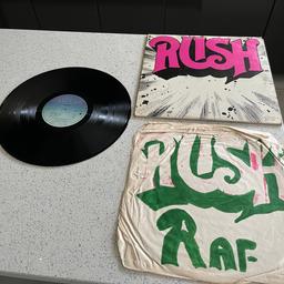 Rush anthem Lp vinyl album 1977 
Plays great both sides 
Buyer collects or can be posted 
Side a great 
Side b a little crackly & pops