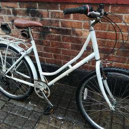 Here I have a cross classic ladies bike 26 inch wheels and 17 inch frame comes with a bell and rear carrier rides super collect Feltham