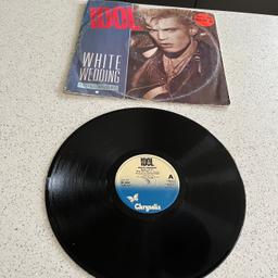 Billy Idol White Wedding 12 inch vinyl   
Plays great both sides 
Buyer collects or can post