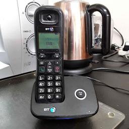 This black BT 1200 Digital Cordless Telephone has been plugged in and appears to be charging the battery. It has not been plugged into an actual telephone line however...

Our second hand furniture mill shop is LOW COST MOVES, at St Paul's trading estate, Copley Mill, off Huddersfield Road, Stalybridge SK15 3DN...Delivery available for an extra charge.

There are some large metal gates next to St Paul's church... Go through them, bear immediate left and we are at the bottom of the slope, up from the red steps... 

If you are interested in this or any other item, please contact me on 07734 330574, or on the shop 0161 879 9365...Many thanks, Helen.

We are normally OPEN Monday to Friday from 10 am - 5 pm and Saturday 10 am -  3.30 pm.. CLOSED Sundays. CLOSED Bank Holiday long weekends...