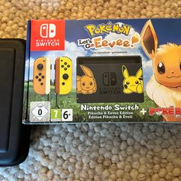 Nintendo switch Pokémon edition in fantastic condition, used twice and then put back in box. Unwanted gift. Comes as new with all accessories