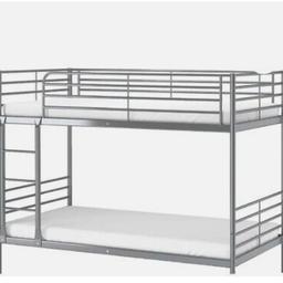Ikea metal bunk bed with matteress
