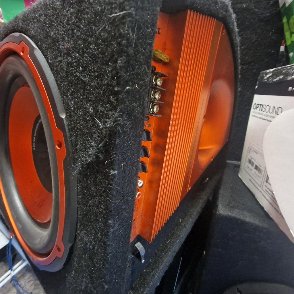 12 INCH EDGE SUB WITH BUILT IN AMP

TESTED AND FULLY WORKING

VERY LOUD

GRAB A BARGAIN

PRICED TO SELL

COLLECTION FROM KINGS HEATH B14  OR CAN DELIVER LOCALLY

CALL ME ON 07966629612

CHECK MY OTHER ITEMS FOR SALE, SUBS, AMPS, STEREOS, TWEETERS, SPEAKERS - 4 INCH, 5.25 AND 6.5 INCH