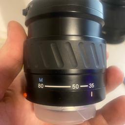 Sehr gutes Objektiv von einer Spiegelreflexkamera von Minolta

Keine Gebrauchsspuren

Funktioniert einwandfrei

Neupreis 120 Euro