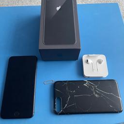 iPhone 8plus 64gb immaculate condition only a corner got a scratch which can b seen in picture 3
In original box and sealed original earphones
Comes with case and pin
On 3 network
Very good condition well looked after

Collection from b36
