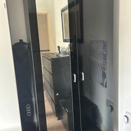 Double wardrobe with mirror. Good condition. Collection only