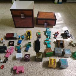 Bundle of Minecraft figures, cubes and accessories. Comes with Minecraft storage box .Barely used,still very good condition my son doesn't play with it anymore .see pictures for details collection from wv14 or will post see my other items for boys.
grab a bargain