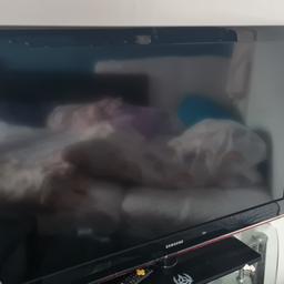 Samsung LCD TV
46" Screen Size
28" Height, 30" Height with stand
44" wide

Working properly. Has a hint of brown colour picture. It is not a smart TV.