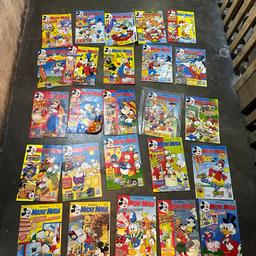 Verkaufe neue Mickey Maus Comics aus den 90er Jahren.Sie sind nie gelesen worden und alle vollständig und haben keine Eselsohren oder ähnliches.Kann gerne abgeholt oder auch versendet werden.Einzelverkauf auf Anfrage möglich.