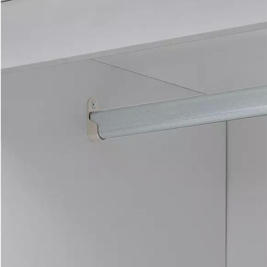 🔹️Malibu 4 door 3 drawer mirror wardrobe-grey

🔹️Ex display, flat packed

🔹️Size H180.5, W145.9, D49.8cm

🔹️Internal hanging space H160, W70.5, D47.6cm

🔹️Internal drawer H11, W66.5, D43.5cm