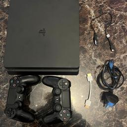 Product Details
Specifications

Condition: Good

Manufacturer: Sony

Model Name: PlayStation 4 Slim

Main Colour: Black

Storage: 1TB

Edition: Standard Edition

Official controller 2 Joypads

Power cable

HDMI cable

Charging wire

All item are good and clean condition

Factory reset

Free delivery to local area

Call or text me on
07811111963