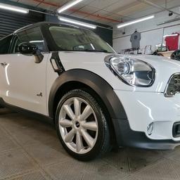 For sale 2014 1.6 AWDrive , 6 gear manual two tone Mini Paceman . Car done so far 70500 miles . Very clean outside and immaculate inside finished in nice old mini fashion style . From luxury included, xenon lights , electric windows and folding mirrors , cruise control, bluetooth , speed limiter , rain sensors, automatic lights , alloys on good tyres and few more , oil and filters changed . All these complete with Two keys . Delivery after deposit received possible.