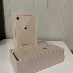 iPhone 8 in Rosé Gold, keine Kratzer, ohne Kopfhörer
Akkukapazität: 84%