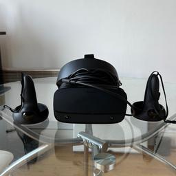 Oculus Rift S VR Headset by Lenovo x Meta

Fully compatible for PC gaming, play the latest PC VR titles in incredible quality and fidelity whilst being fully immersed in your surroundings.

Perfect for a child who wants to begin their VR journey on Gorilla Tag, Among Us VR or a professional who’s interested in sim racing and many more!

Good condition, comes with controllers w/batteries as well.

Can include box if need be.

No trades.