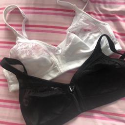 White bra 36D black 36C both new comes from a smoke free home please feel free to view my other items