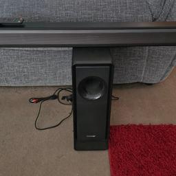Almost like new. Comes with Wireless Subwoofer, Optical Cable, and working remote control. Will consider any sensible offers.



