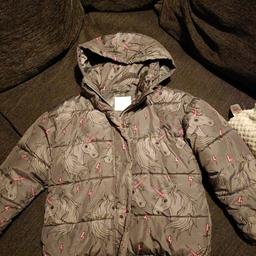 girls next unicorn coat size 8. couple marks as expected. see pics. collection is from tipton dy4 area