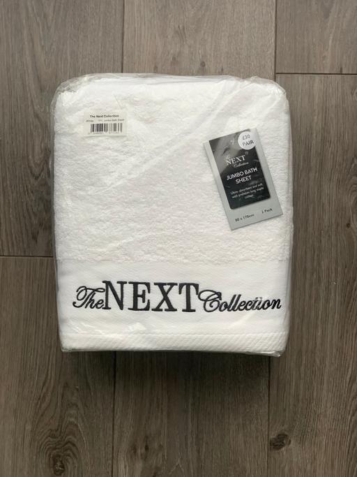 Buy & Sell East London Havering - Photos for Next 2 Jumbo Bath Towels White Set