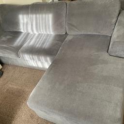 2year old L shaped couch from DFS (Freya collection)

This couch is in good condition and has the odd mark on it

Offers excepted

Measurements on pictures