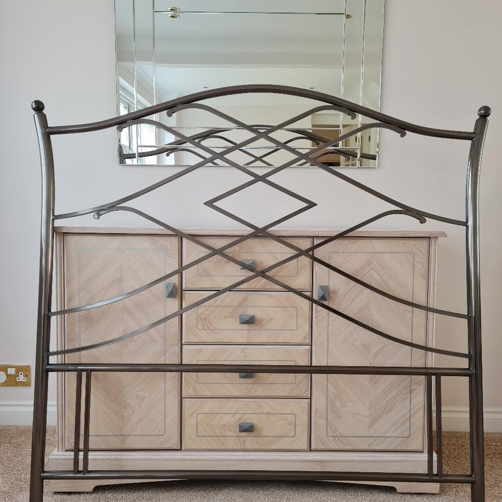 Metal Double Headboard,In Good Used Condition,From A Smoke Free,Pet Free Home