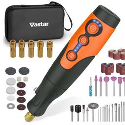 Vastar Rotary Tool Cordless, with 51 Pcs Accessories, 3.7V Power Rotary Tool Kit Potable Grinder, Rotary Multi Tool Kit with LED Light, Varible Speed 6000-21000 RPM for Craft, DIY, Gifts for Men


Brand Vastar
Voltage 3.7 Volts
Power source Battery Powered
Recommended uses for product Polishing,Grinding,Cutting,Carving,Drilling
Colour Multi