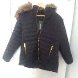 brand new ladies warm coat with hood and pockets