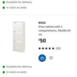 IKEA SHOE CABINET USED CASH ON COLLECT ONLY