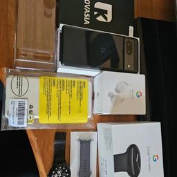 Google Pixel 7 Unlocked Just Black 128GB Bundle.
includes several cases, original lead and box included.
Pixel Watch and Pixel Buds.
All in immaculate condition and hardly been used.
