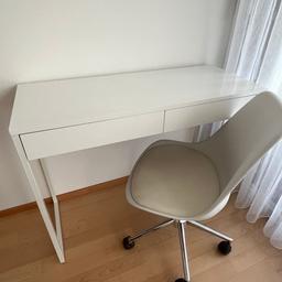 Weiß Hochglanz + Stuhl
