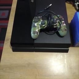 ps4 500 GB games console
all leads one controller camo green
7 games
console in excellent condition
