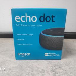Amazon Echo Dot 3rd Gen been used a few times comes with box and Echo Dot 3rd Gen and Charger