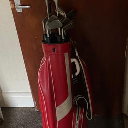 Full set of golf clubs used but in good condition ideal for a beginner or someone that just loves to play golf